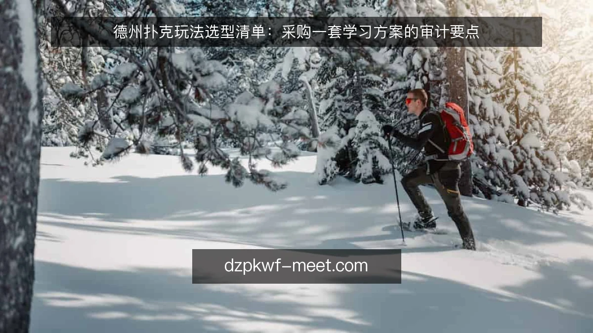 德州扑克玩法选型清单：采购一套学习方案的审计要点